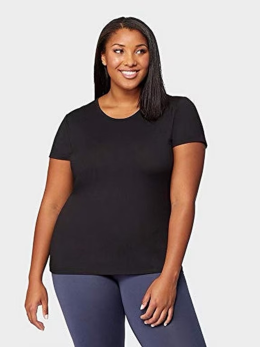 32 Degrees Cool Women’s Black Scoop Neck Tee Shirt Size XL